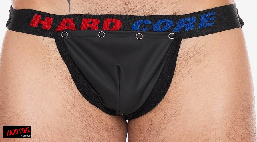 X Kunstleder Jockstrap mit Cod Piece