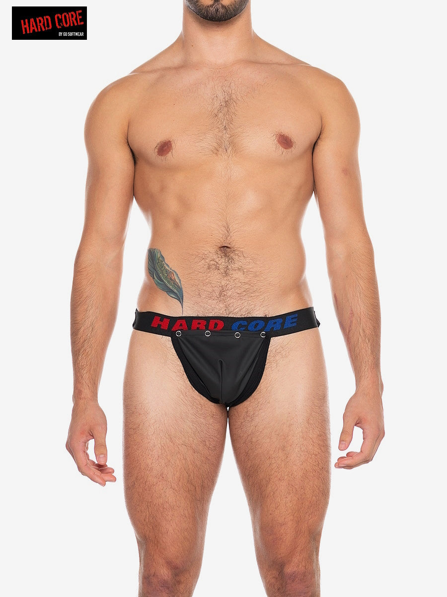 X Kunstleder Jockstrap mit Cod Piece