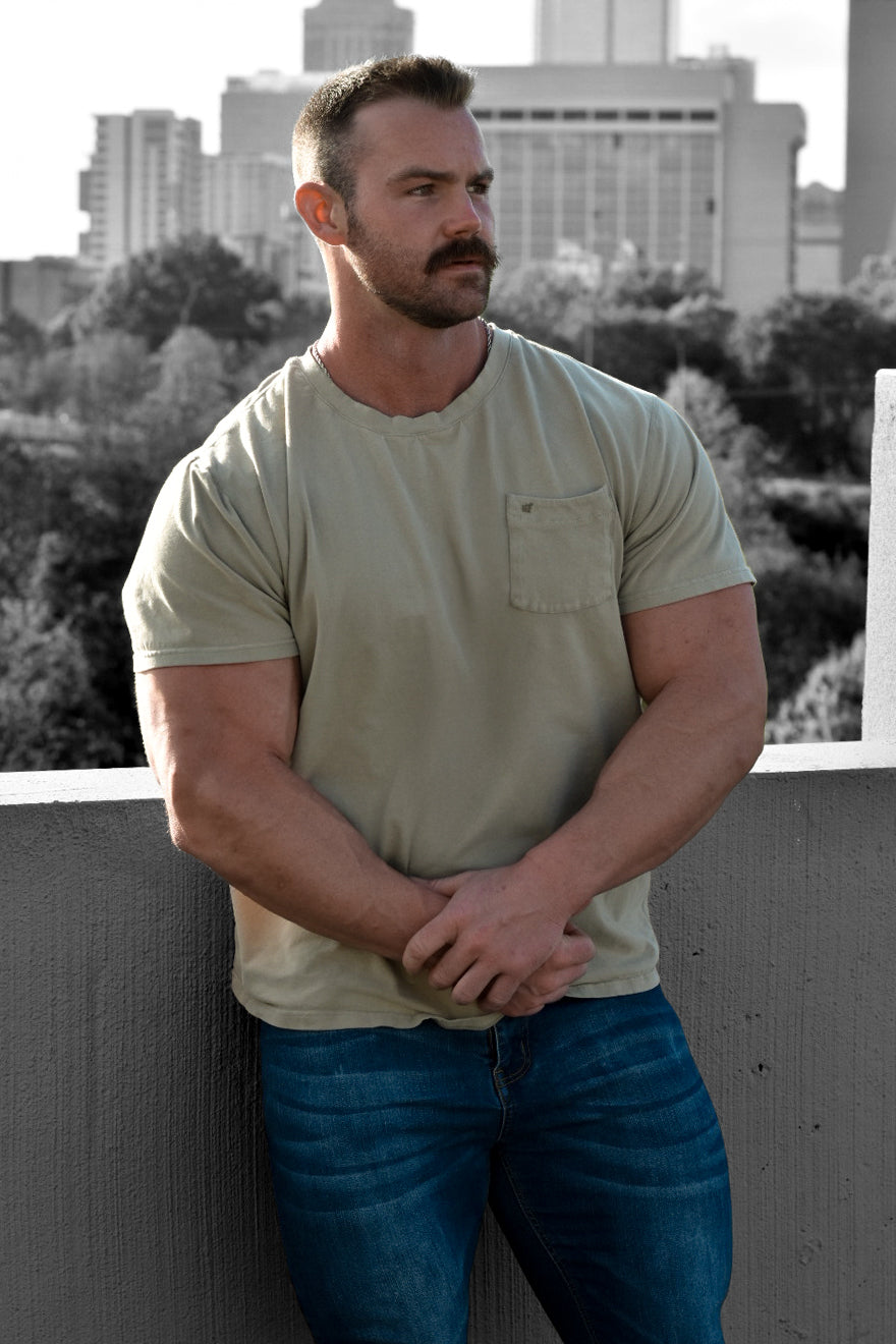 Jed North Classic Premium Pocket T-Shirt - Pistaziengrün
