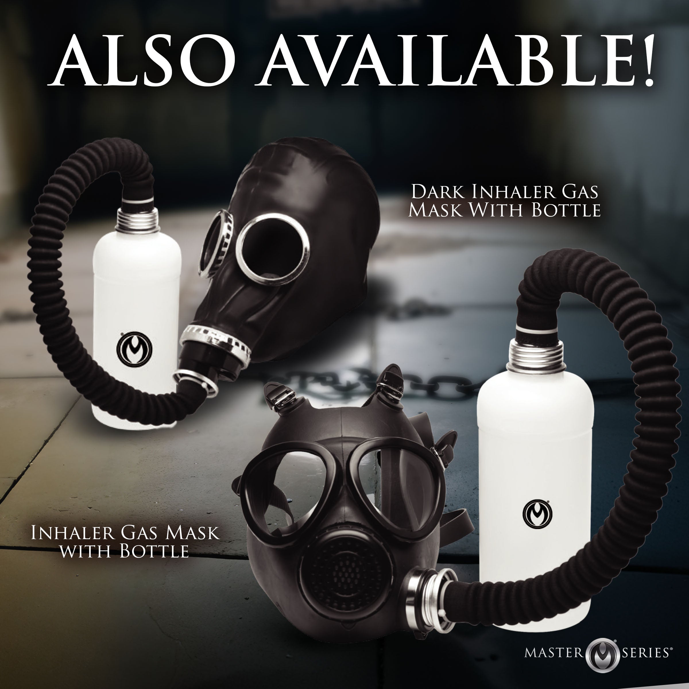 Dark Inhaler Gas Mask with Bottle - DealByEthan.gay loves Master Series