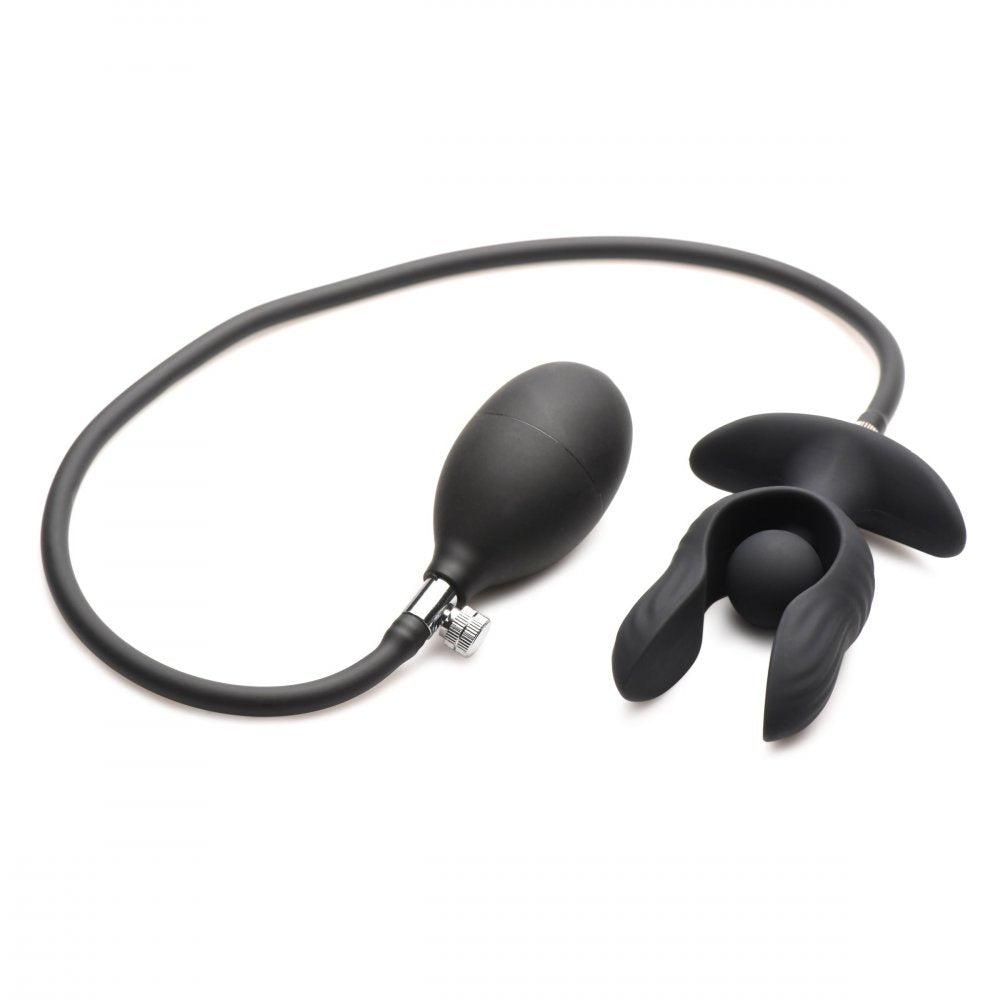 Tapón anal vibrador inflable Dark Pearl