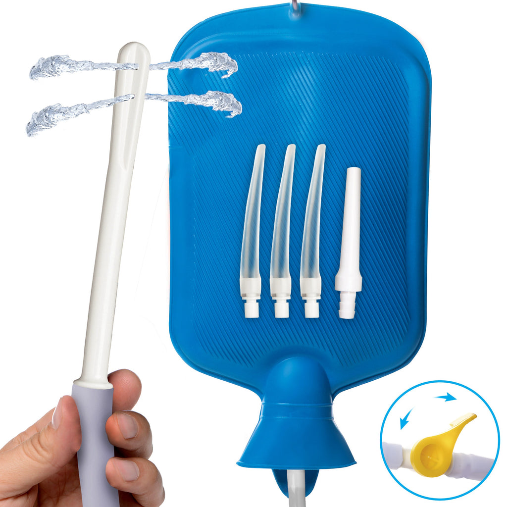 Kit de enema de ducha de lujo con 5 puntas