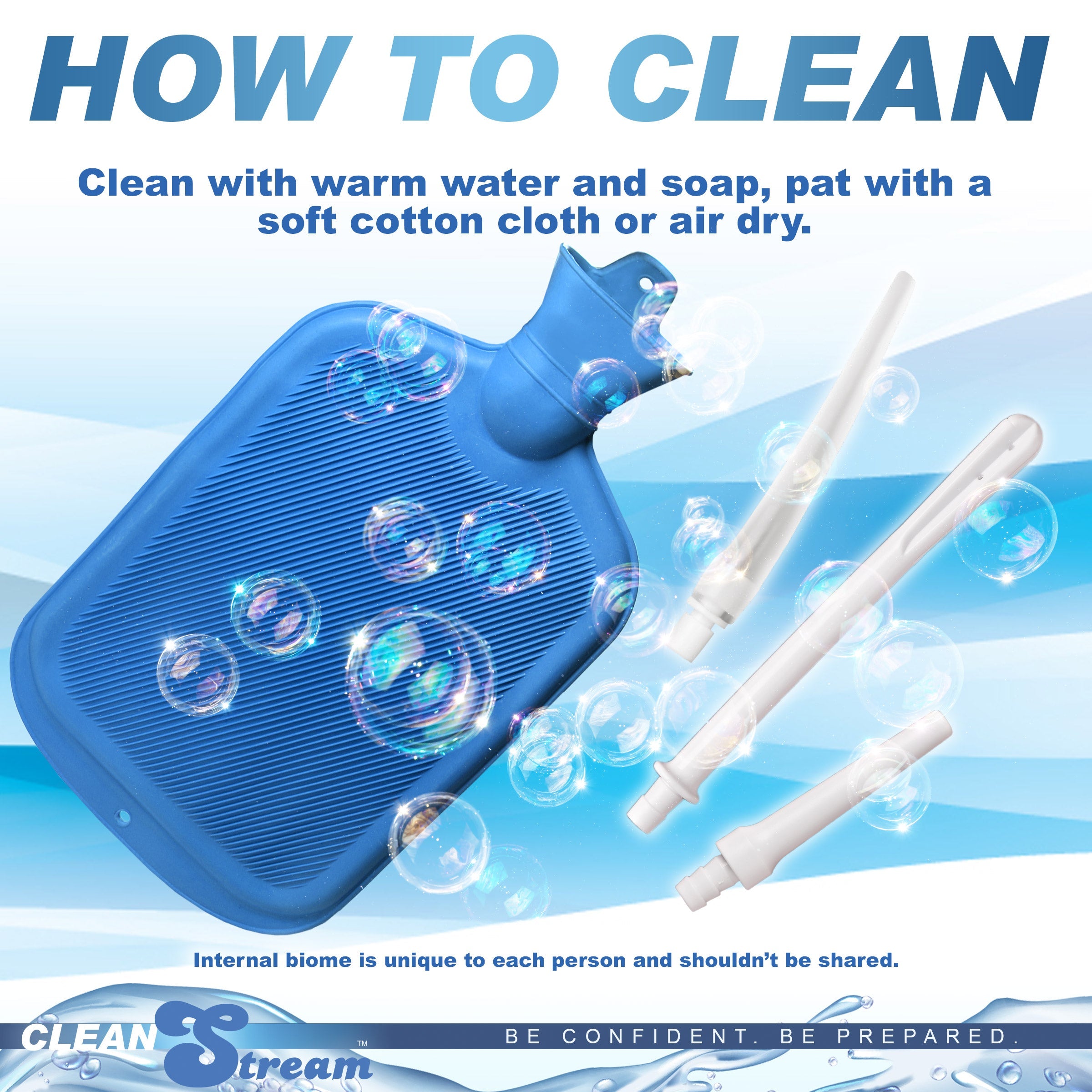 Kit de enema de ducha de lujo con 5 puntas