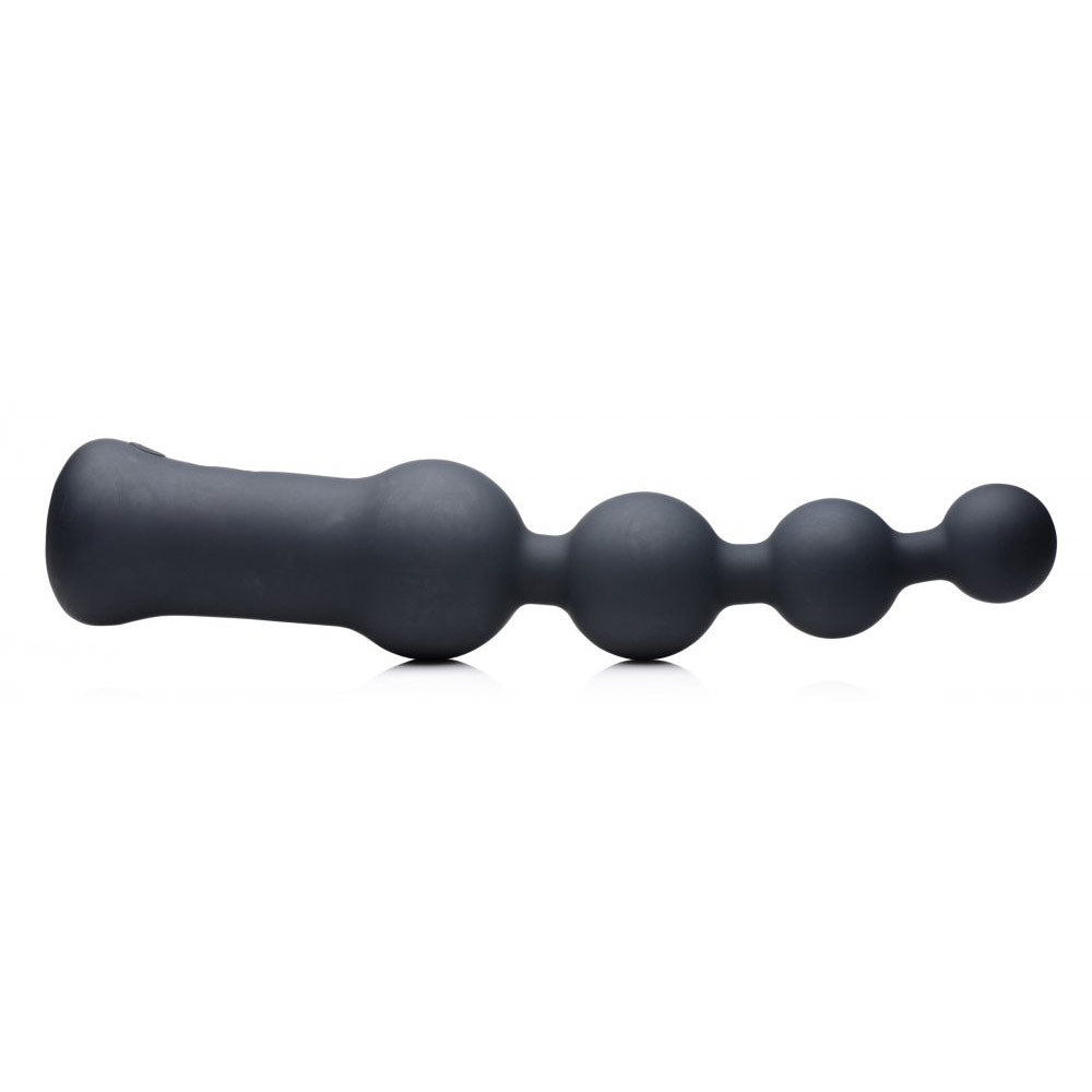 Vibrador anal de silicona con cuentas Voodoo de lujo (10 unidades)