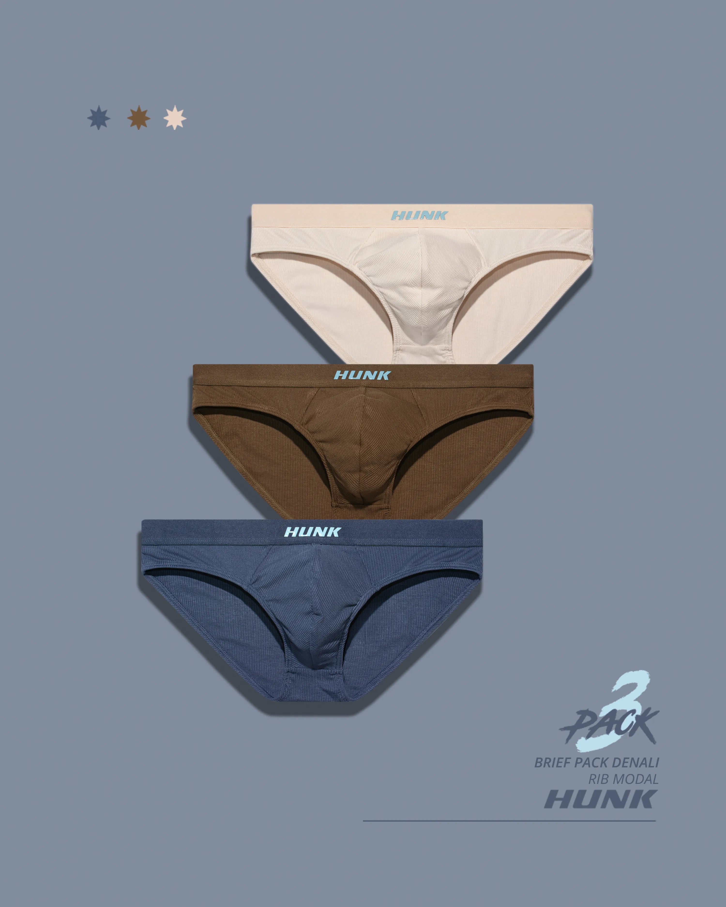 Denali 3-Pack Briefs - DealByEthan.gay loves HUNK Menswear