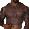 Diamond Black Crop Top by Gigo Underwear