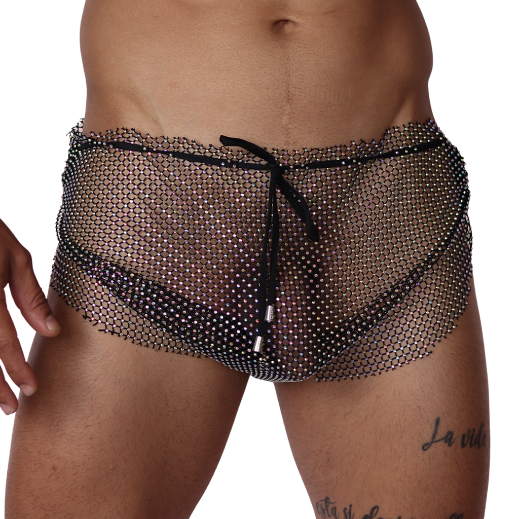 Diamond Black Hot Shorts by Gigo Underwear