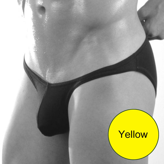 Don Moris Plain Bikini Underwear Yellow Size S - DealByEthan.gay loves Don Moris