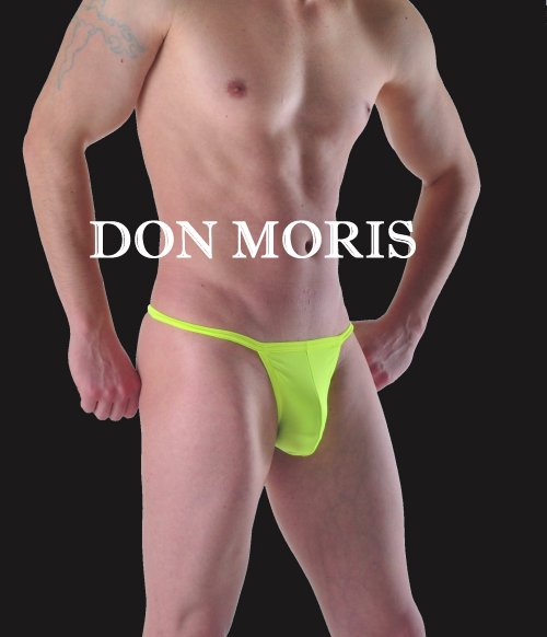 Don Moris Solid Tanga Underwear Lime DM100211 Size S - DealByEthan.gay loves Don Moris