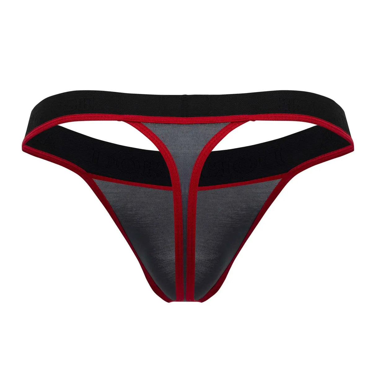 Doreanse Men's Underwear 1012-CHR Borderline Thongs Color Charcoal