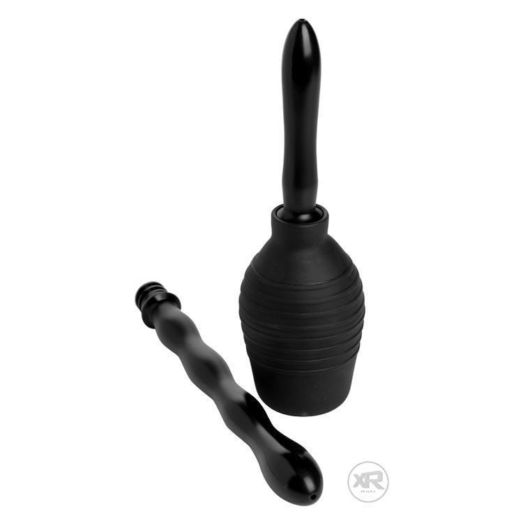 Sistema de pera de enema de doble punta