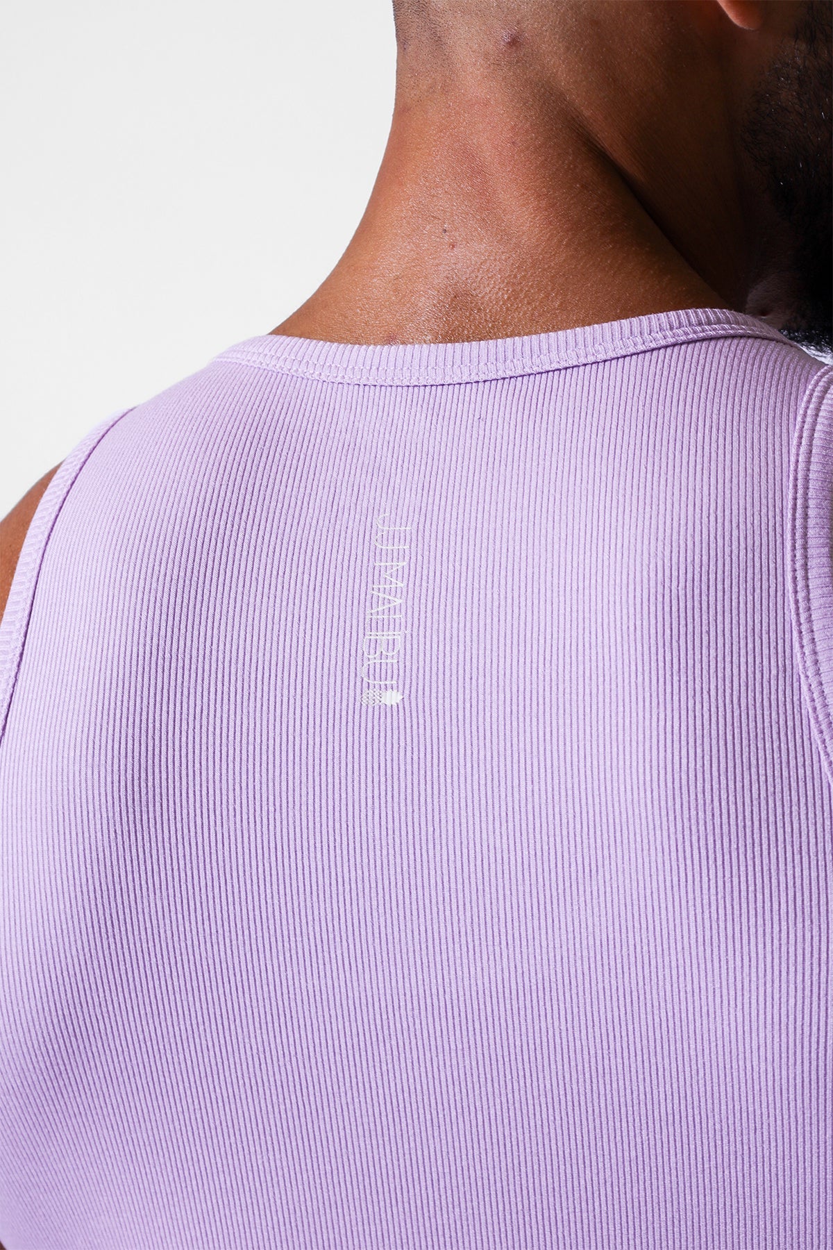 Dreamy Muscle Fit Ribbed Cropped Tank - Lavender - DealByEthan.gay loves JJ Malibu