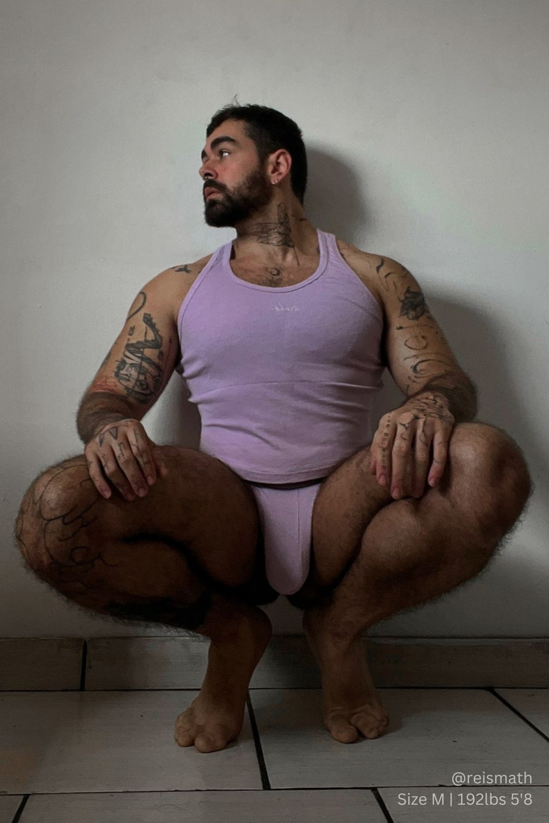 Dreamy Muscle Fit Ribbed Cropped Tank - Lavender - DealByEthan.gay loves JJ Malibu