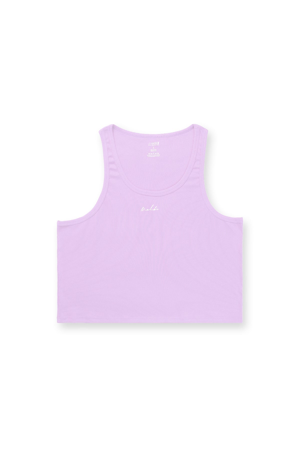 Dreamy Muscle Fit Ribbed Cropped Tank - Lavender - DealByEthan.gay loves JJ Malibu
