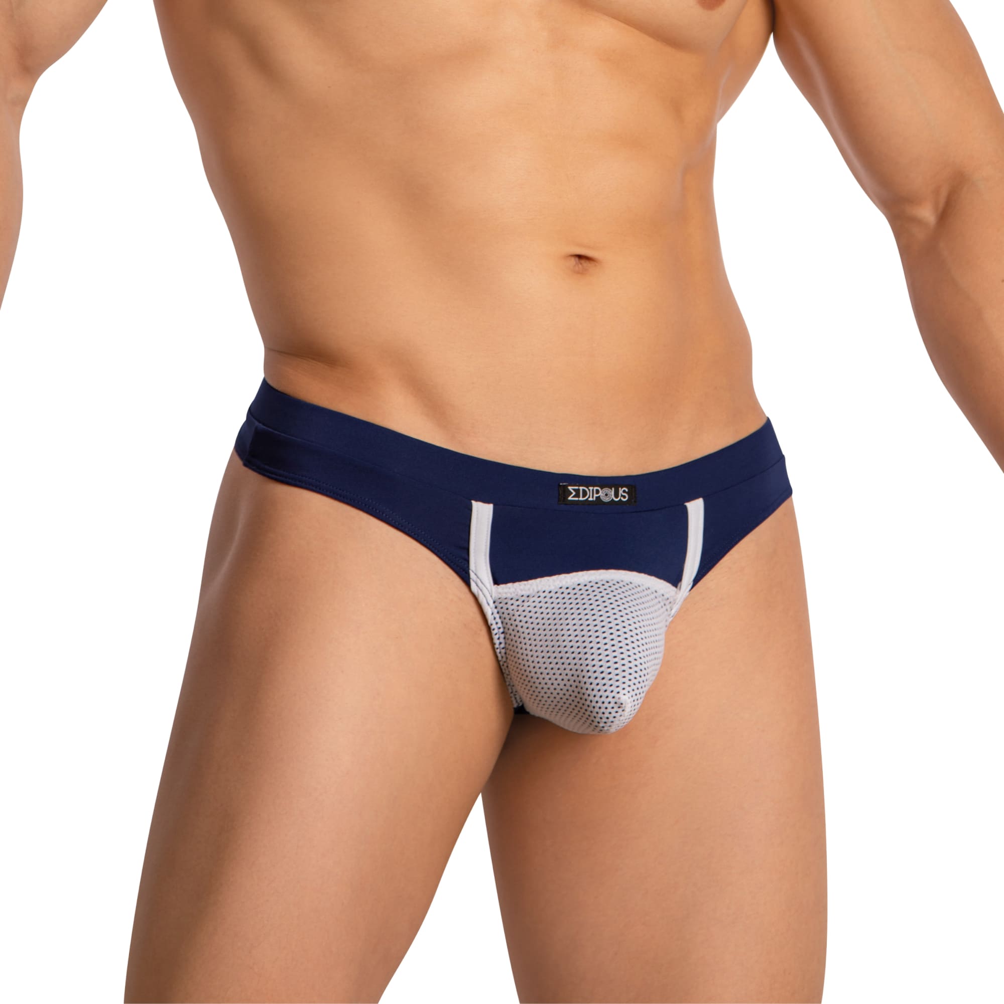 Tanga de malla sexy y clásica para hombre Edipous EDK024