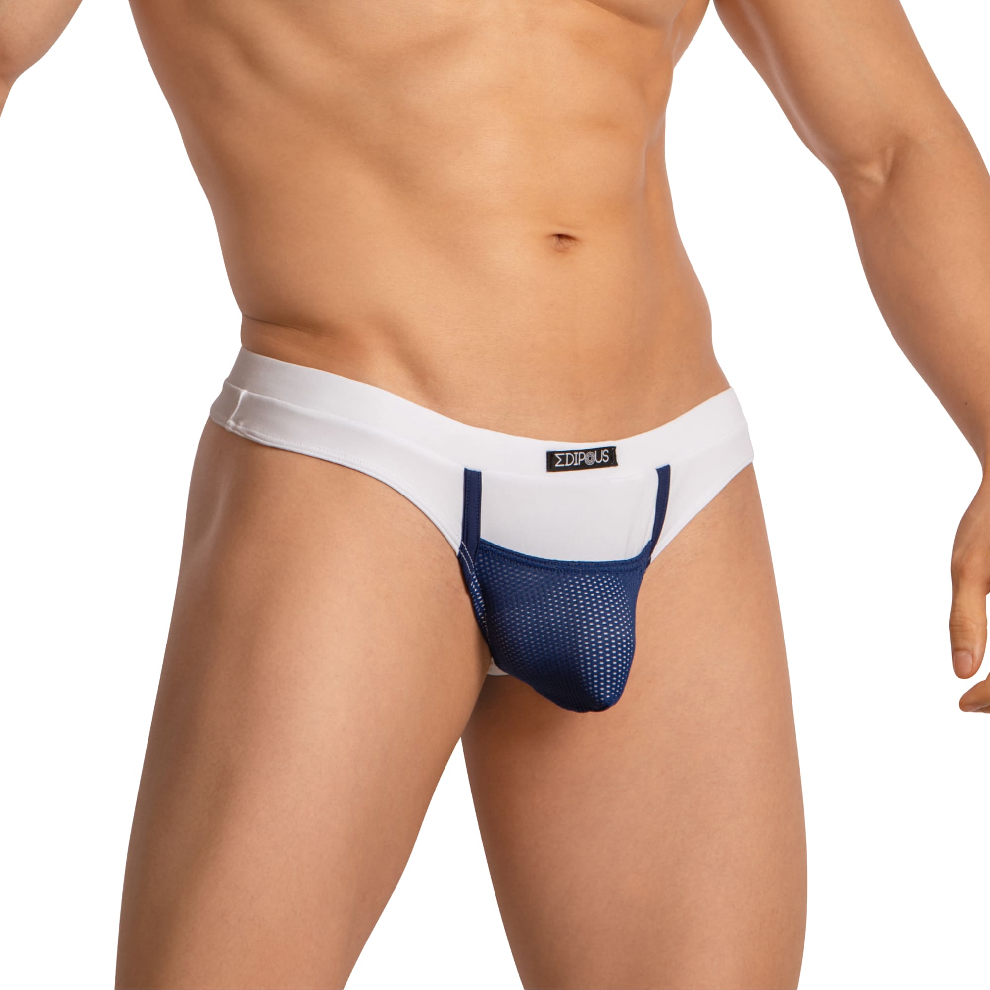 Tanga de malla sexy y clásica para hombre Edipous EDK024