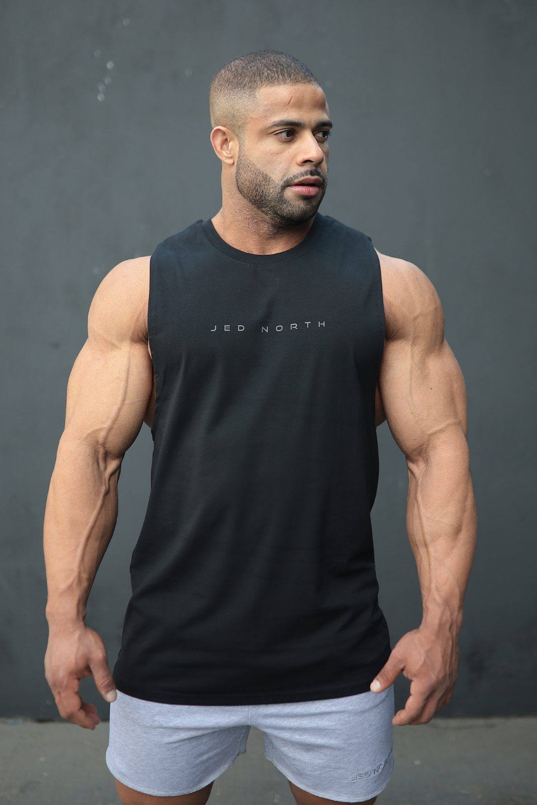 Apollo ärmelloses Trainings-T-Shirt für Herren - Obsidian Black