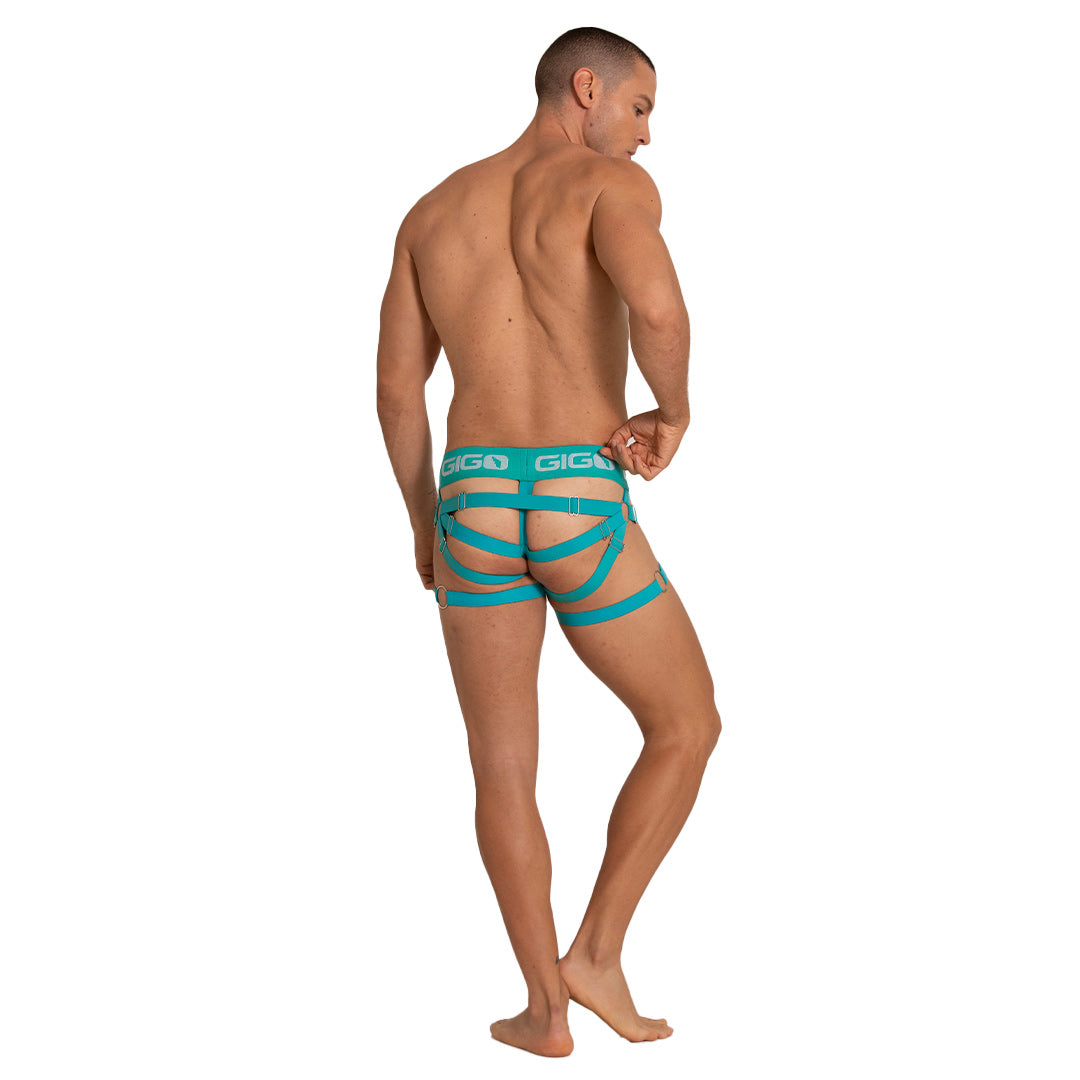 ENERGETIC GREEN JOCK - Green men's underwear, sexy men's jockstrap