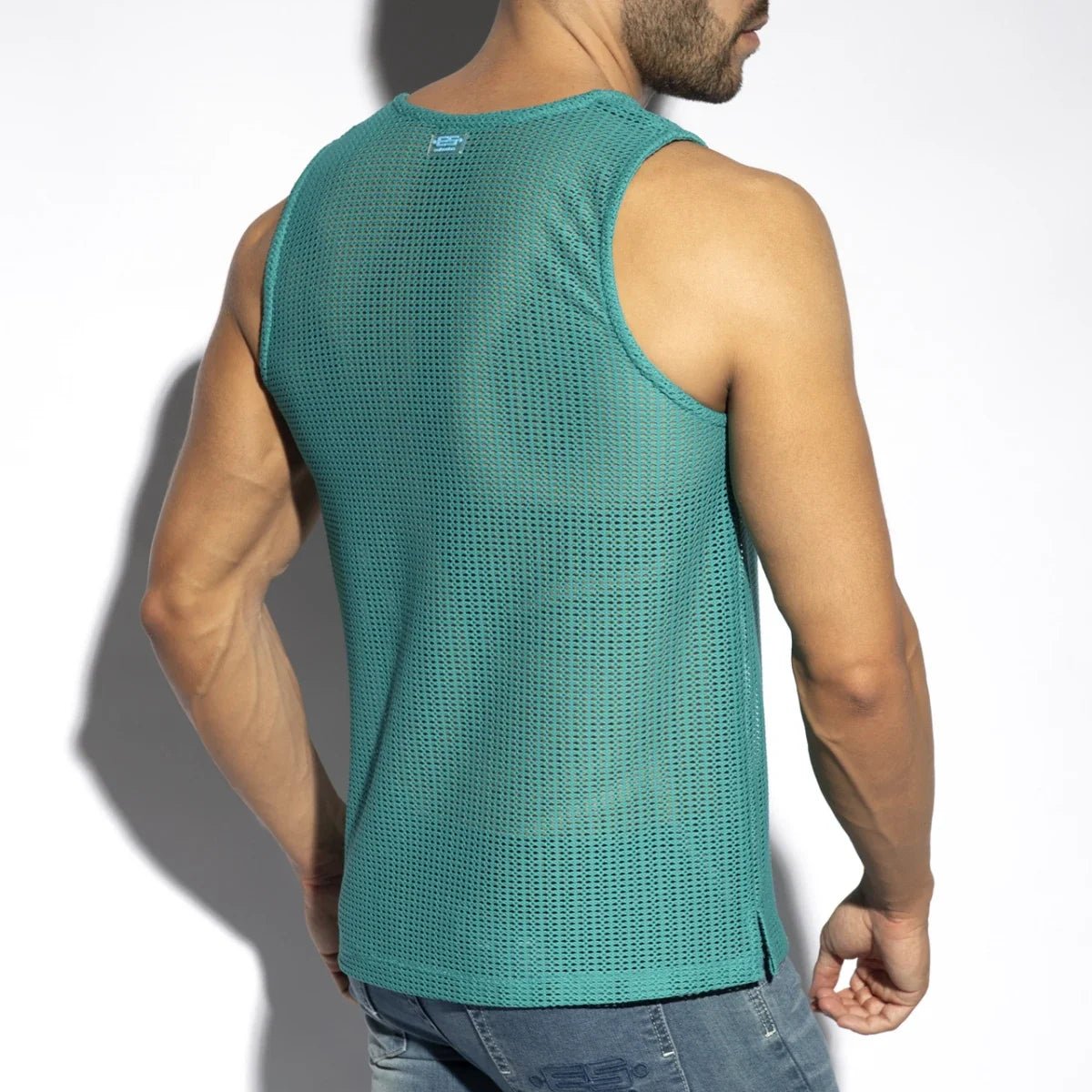 ES Collection Men's Formentera Retro Tank Top - Emerald