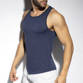 ES Collection Flame Tank Top - Navy