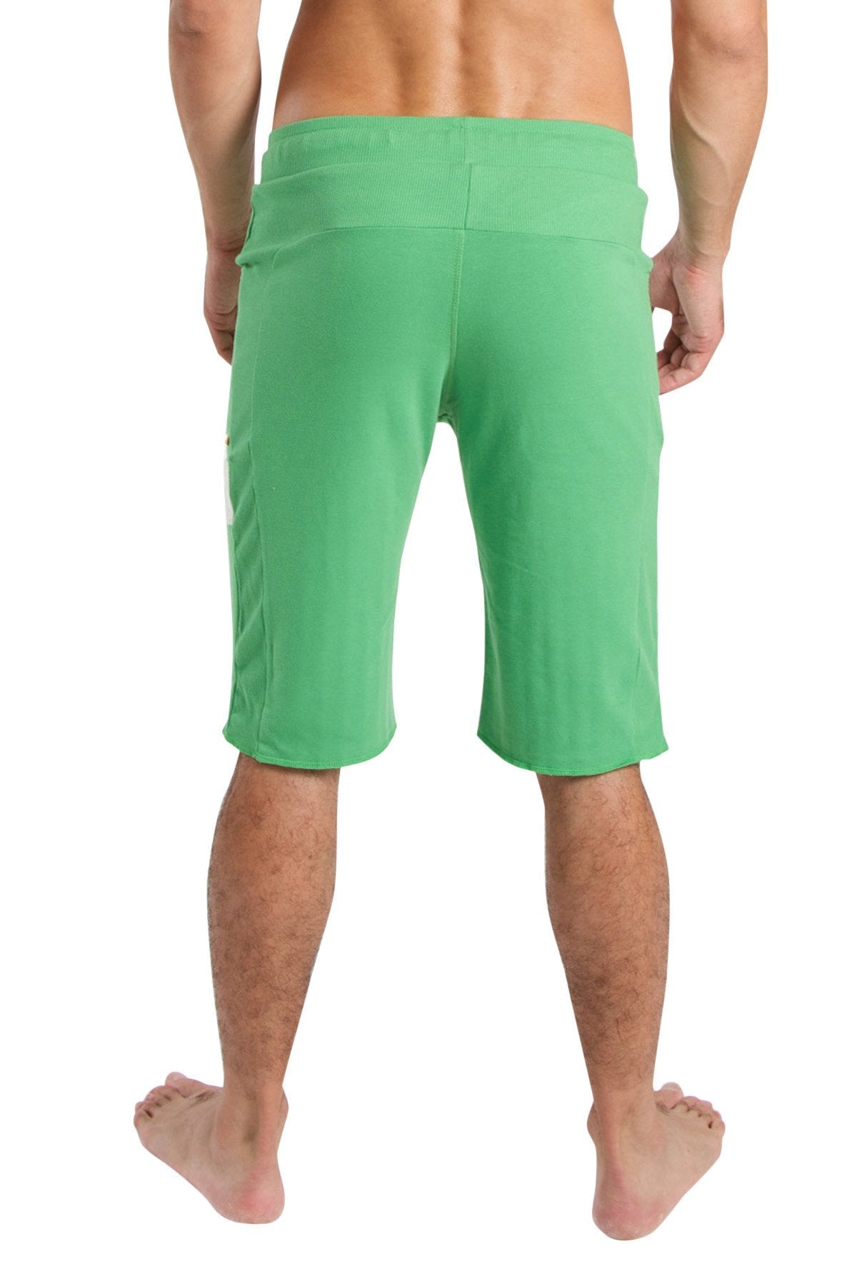 Edge eco-track short bamboo green green mid-thigh length relaxed fit shorts with subtle side seam detailing