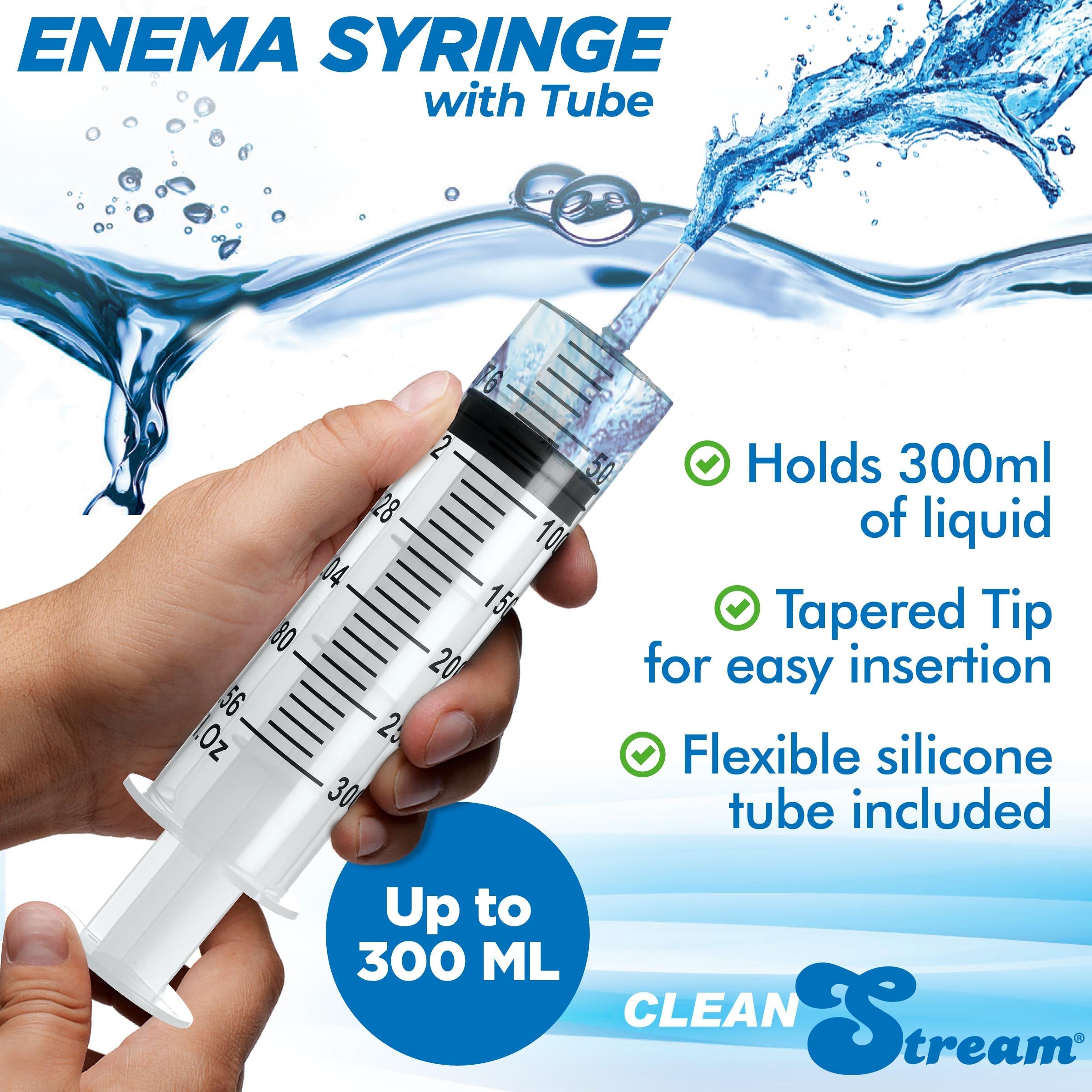 Jeringa de enema con tubo