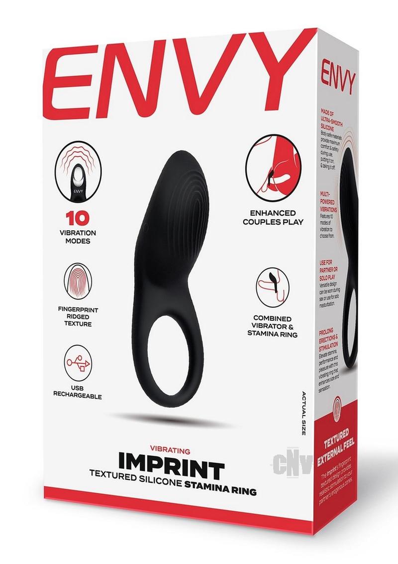 Envy Toys Imprint Textured Stamina Ring - DealByEthan.gay loves Envy