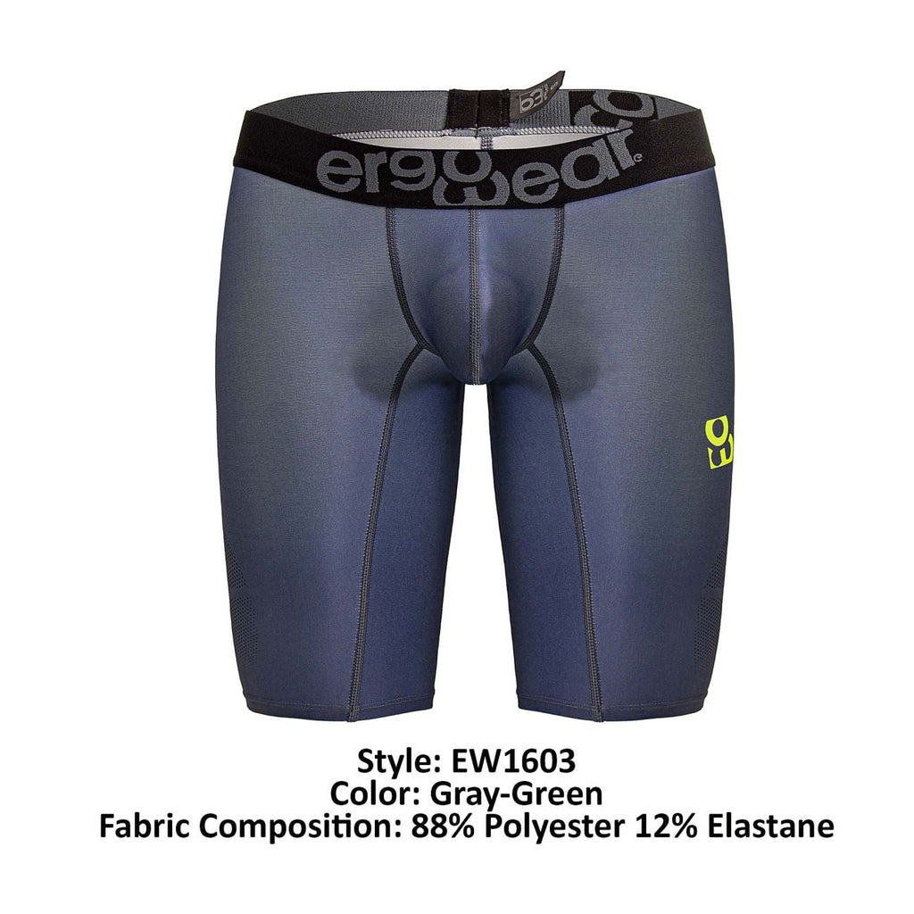 ErgoWear EW1603 MAX SE Athletic Shorts Color Gray-Green - DealByEthan.gay loves ErgoWear