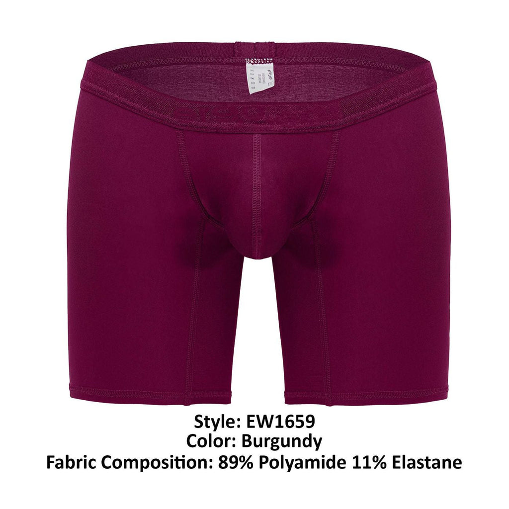 ErgoWear EW1659 SLK Boxer Briefs Color Burgundy - DealByEthan.gay loves ErgoWear