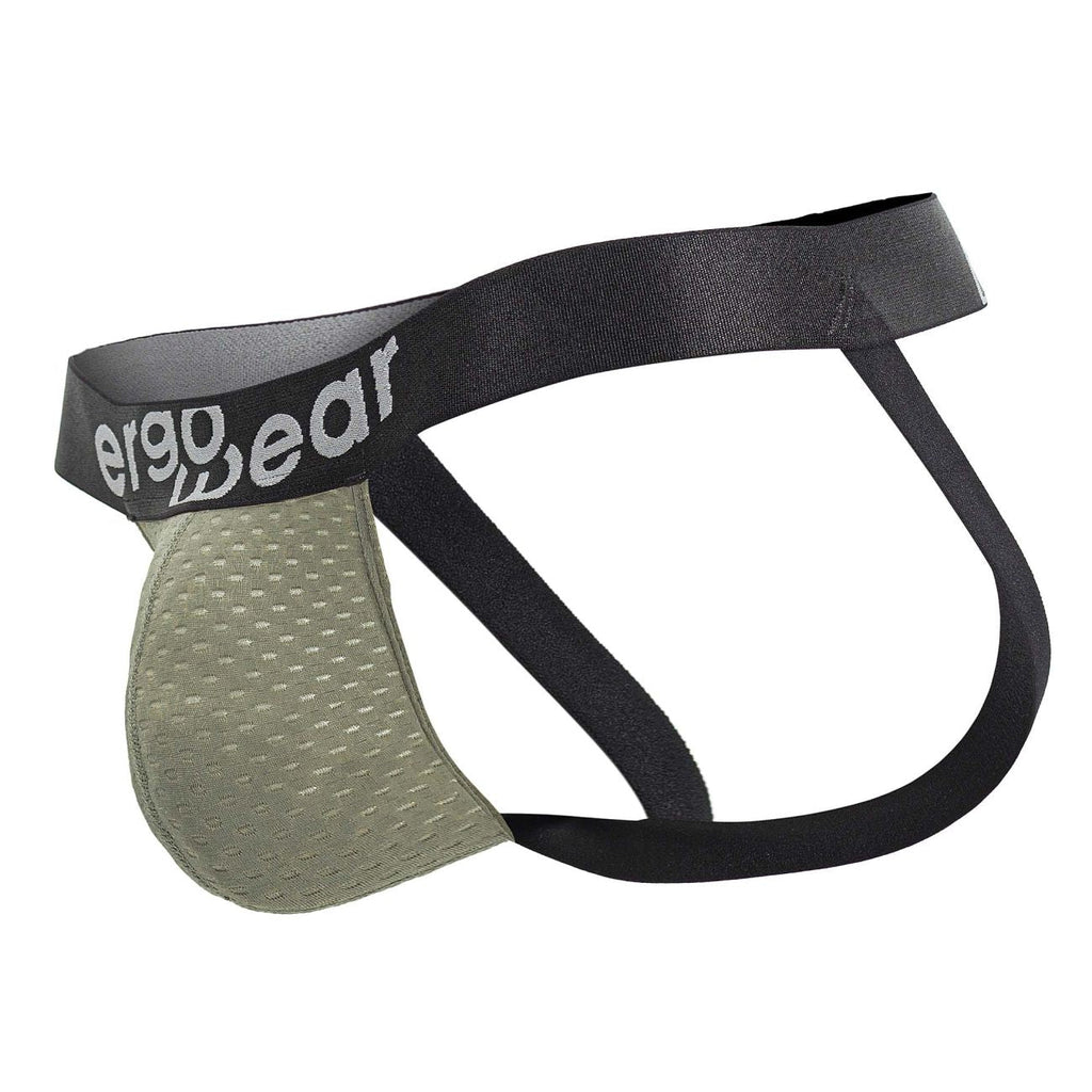 ErgoWear EW1676 MAX FLOW Jockstrap Color Smoke Green - DealByEthan.gay loves ErgoWear