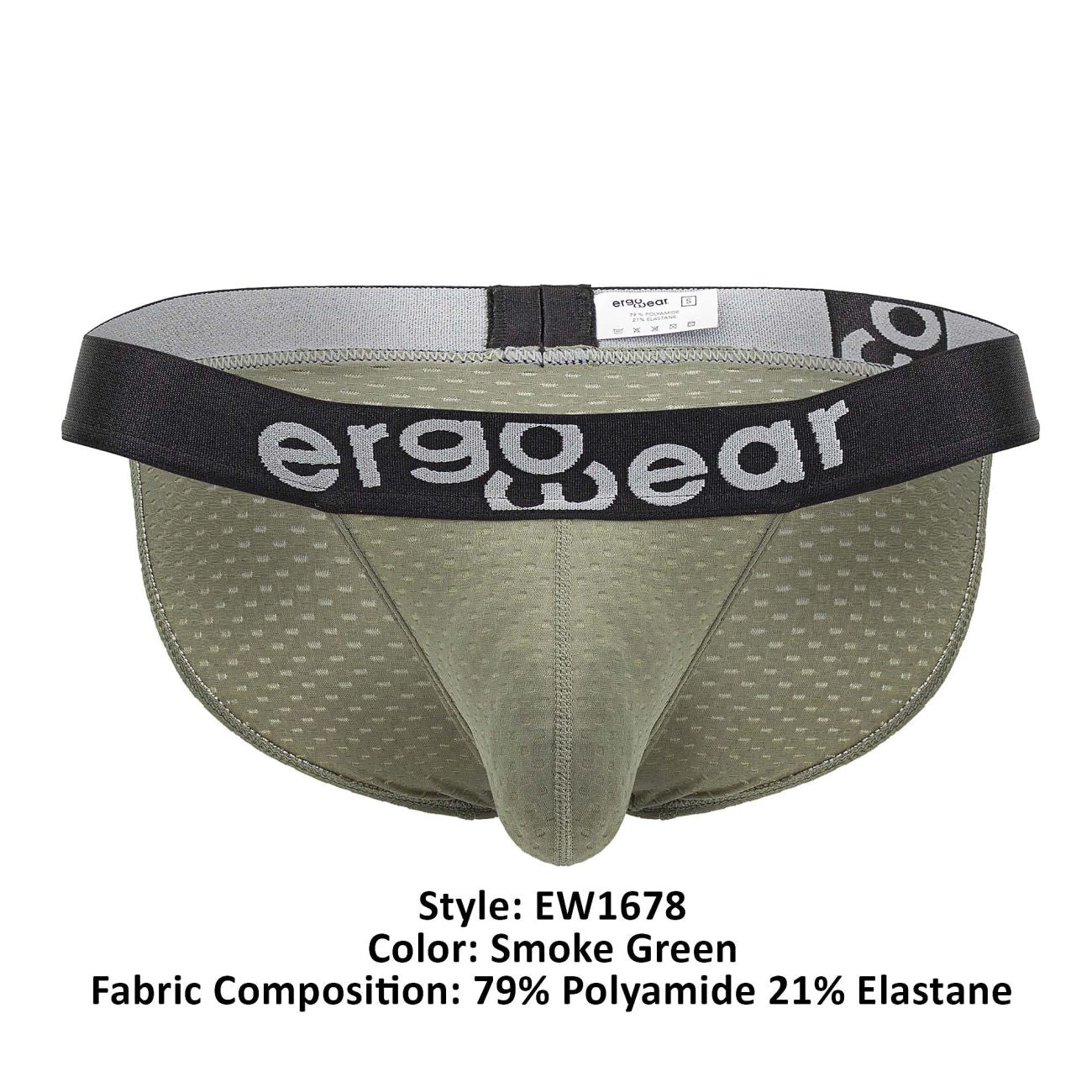 ErgoWear EW1678 MAX FLOW Bikini Color Smoke Green - DealByEthan.gay loves ErgoWear