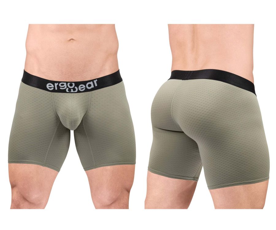 ErgoWear EW1680 MAX FLOW Boxer Briefs Color Smoke Green - DealByEthan.gay loves ErgoWear