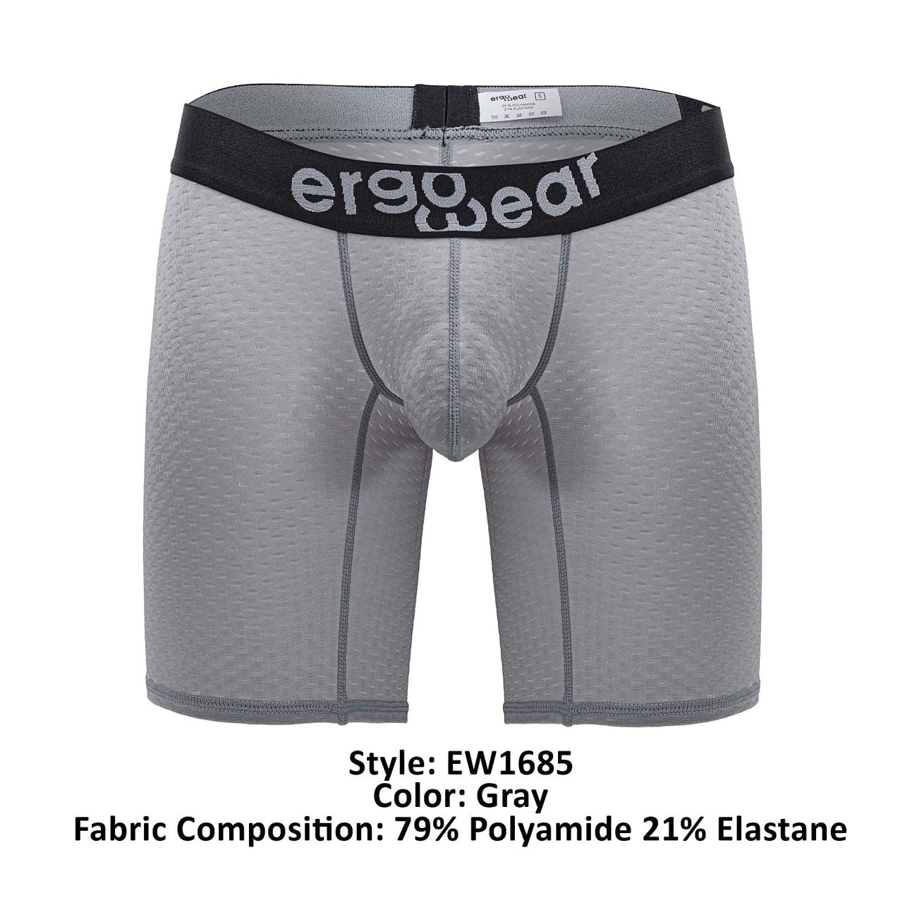 ErgoWear EW1685 MAX FLOW Boxer Briefs Color Gray - DealByEthan.gay loves ErgoWear