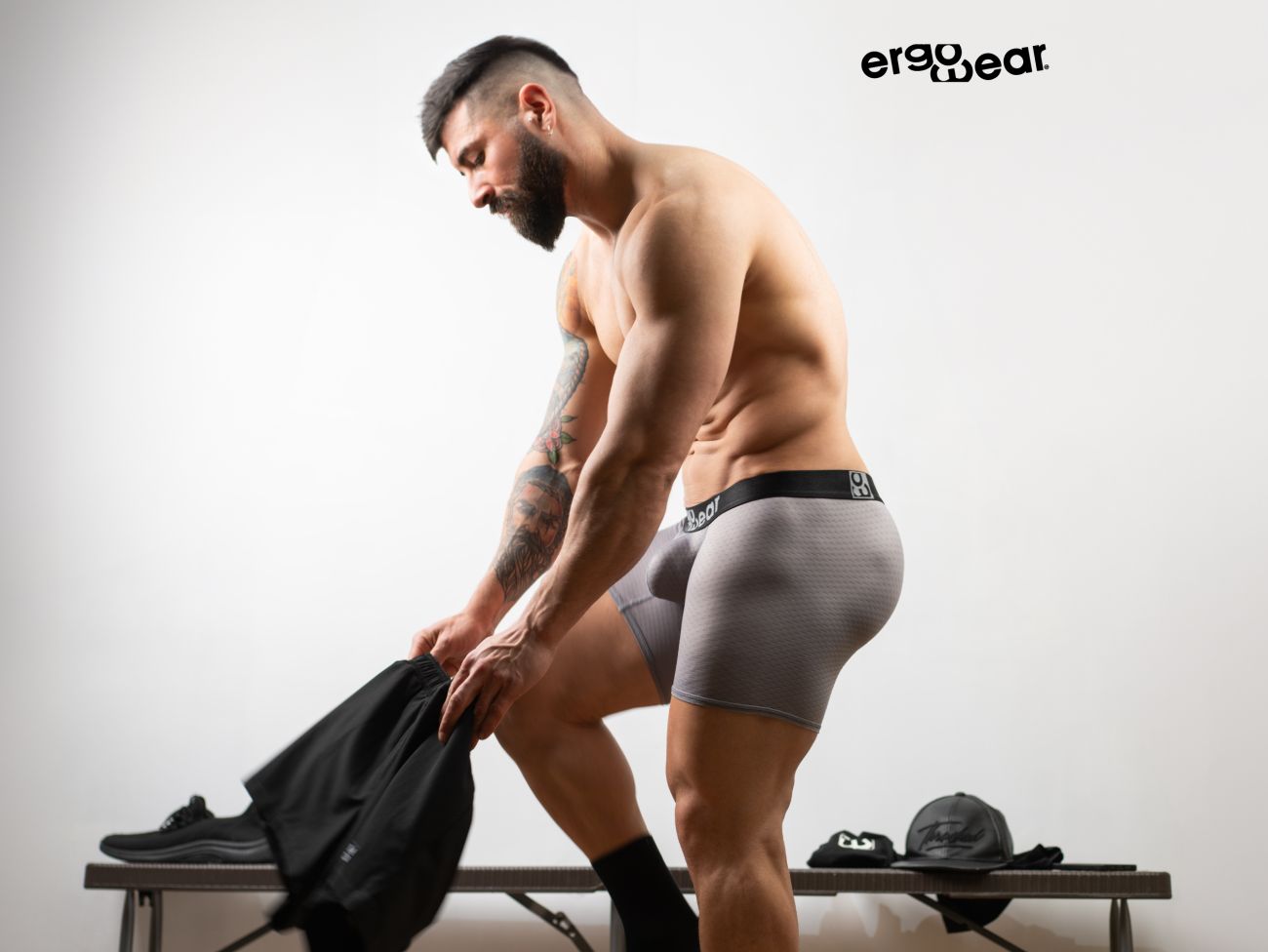 ErgoWear EW1685 MAX FLOW Boxer Briefs Color Gray - DealByEthan.gay loves ErgoWear