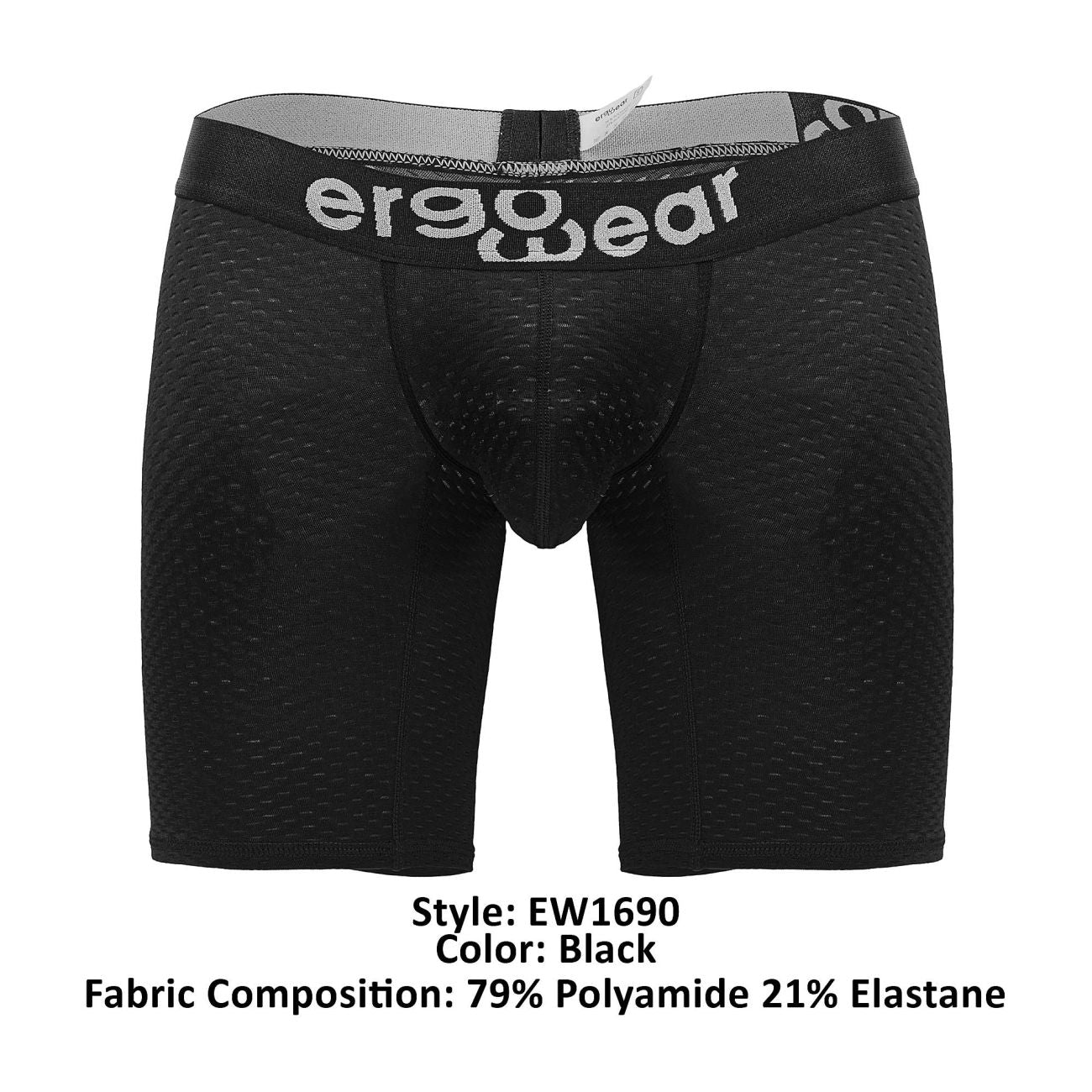 ErgoWear EW1690 MAX FLOW Boxer Briefs Color Black - DealByEthan.gay loves ErgoWear