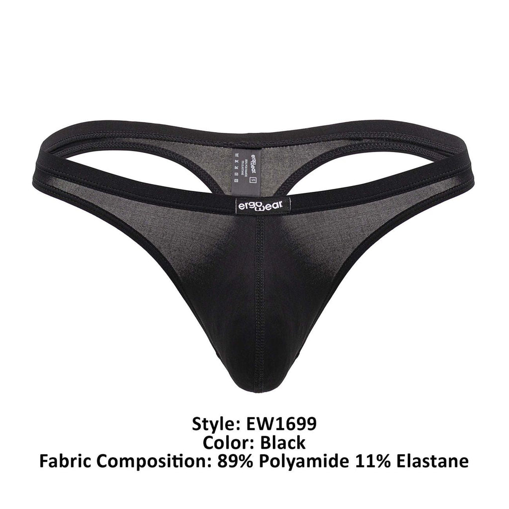 ErgoWear EW1699 X4D Thongs Color Black - DealByEthan.gay loves ErgoWear