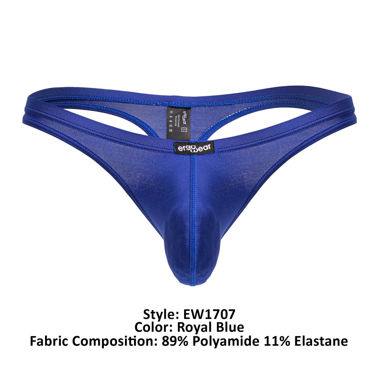 ErgoWear EW1707 X4D Thongs Color Royal Blue - DealByEthan.gay loves ErgoWear
