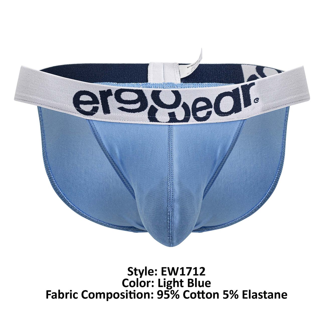 ErgoWear EW1712 MAX COTTON Bikini Color Light Blue - DealByEthan.gay loves ErgoWear