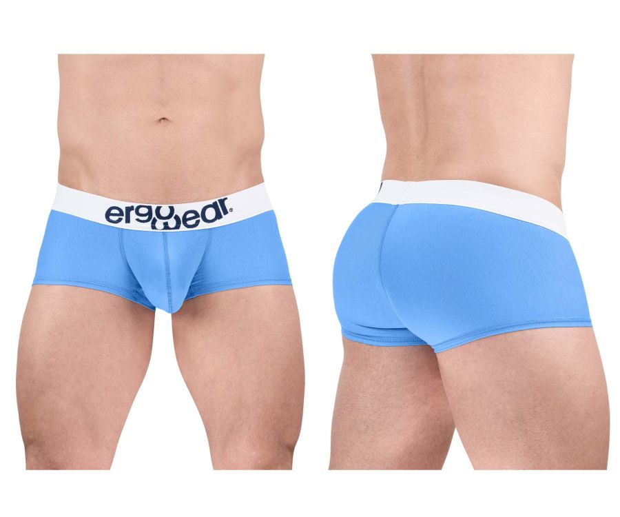 ErgoWear EW1713 MAX COTTON Trunks Color Light Blue - DealByEthan.gay loves ErgoWear