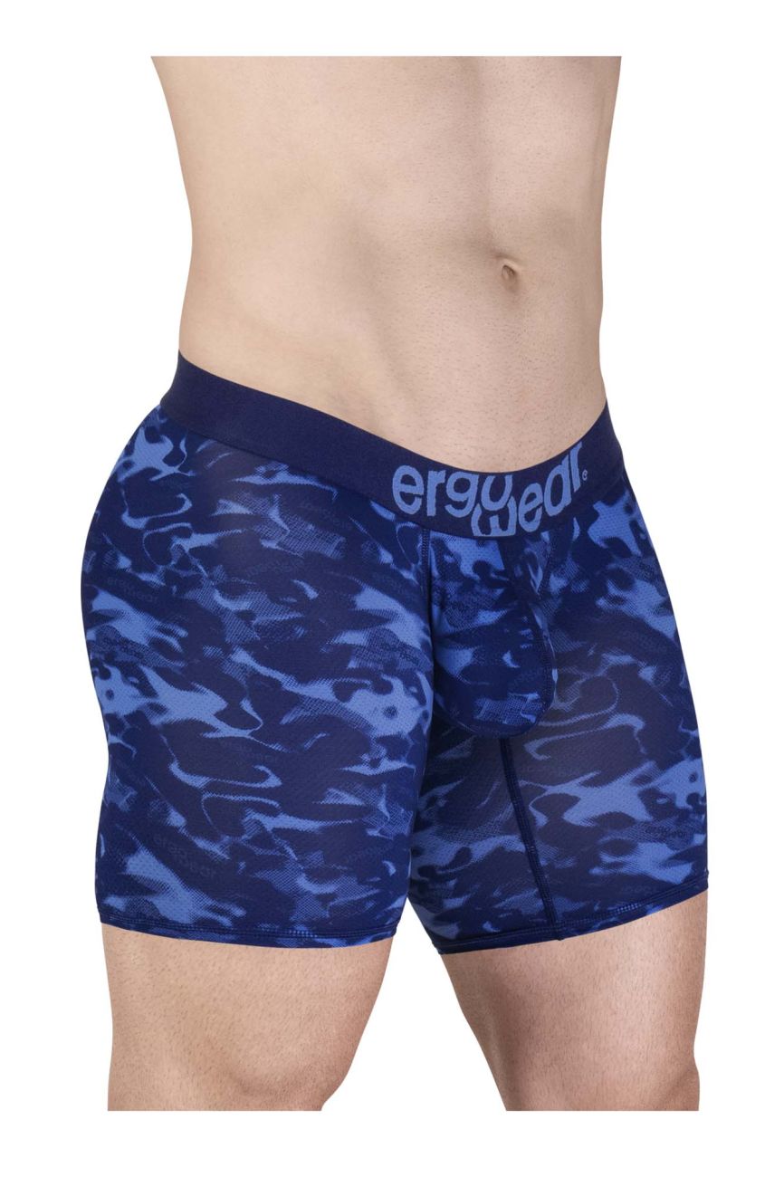 ErgoWear EW1721 MAX SE CAMO Boxer Briefs Color Blue - DealByEthan.gay loves ErgoWear