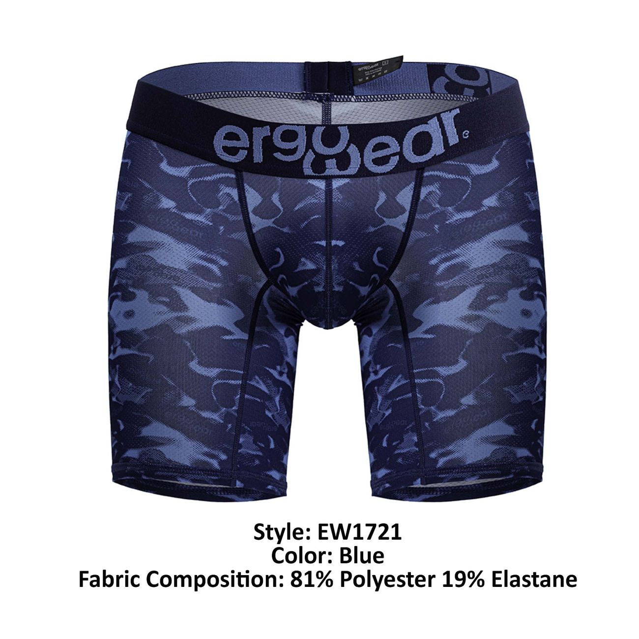 ErgoWear EW1721 MAX SE CAMO Boxer Briefs Color Blue - DealByEthan.gay loves ErgoWear
