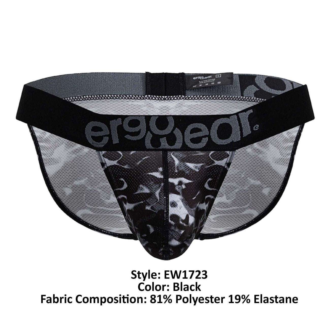 ErgoWear EW1723 MAX SE CAMO Bikini Color Black - DealByEthan.gay loves ErgoWear