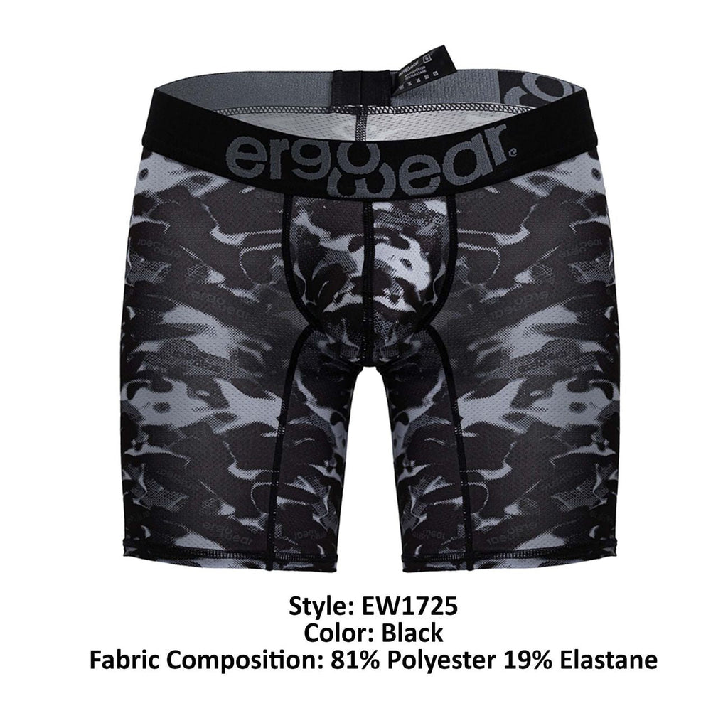 ErgoWear EW1725 MAX SE CAMO Boxer Briefs Color Black - DealByEthan.gay loves ErgoWear