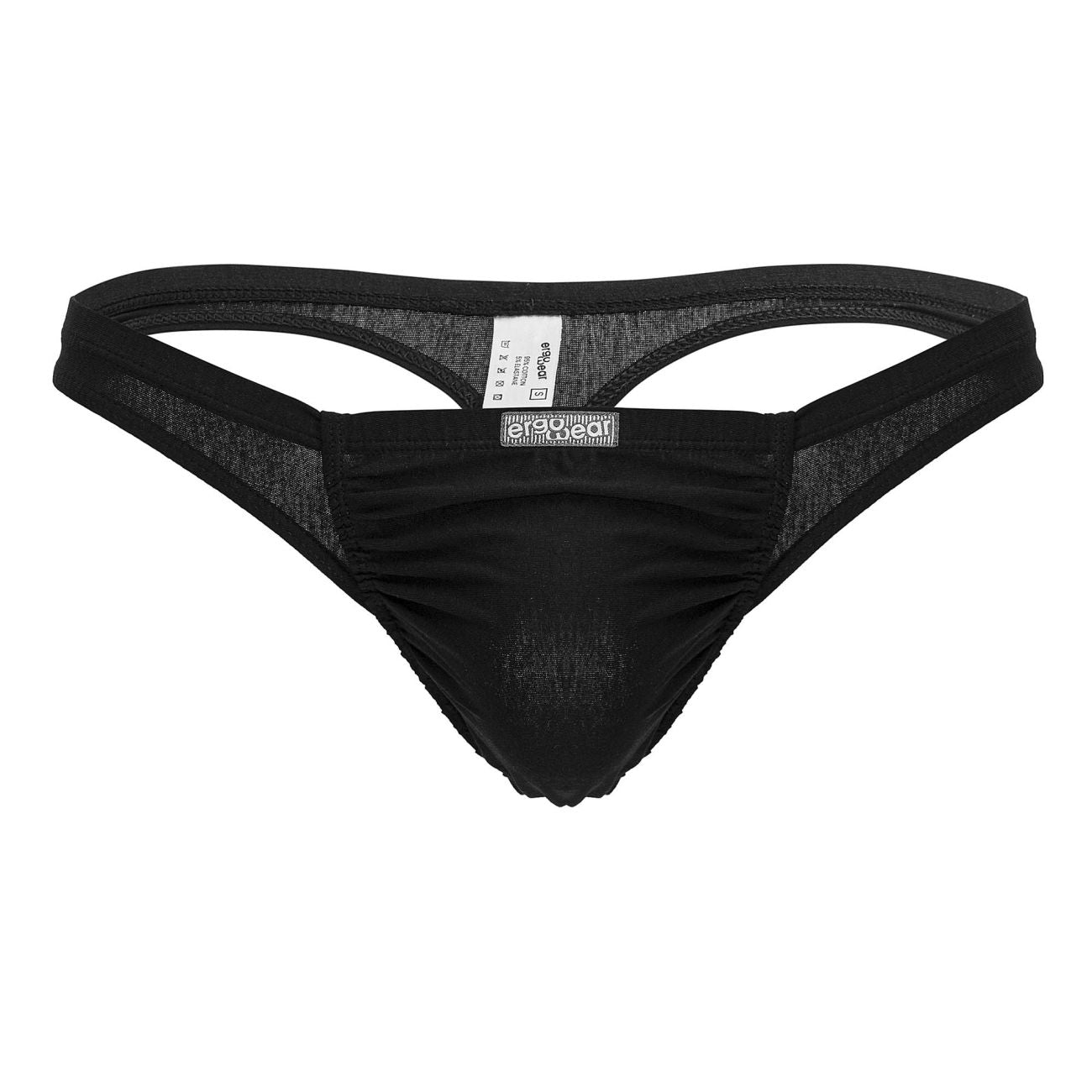 ErgoWear EW1726 FEEL GR8 Cotton Thongs Color Black - DealByEthan.gay loves ErgoWear