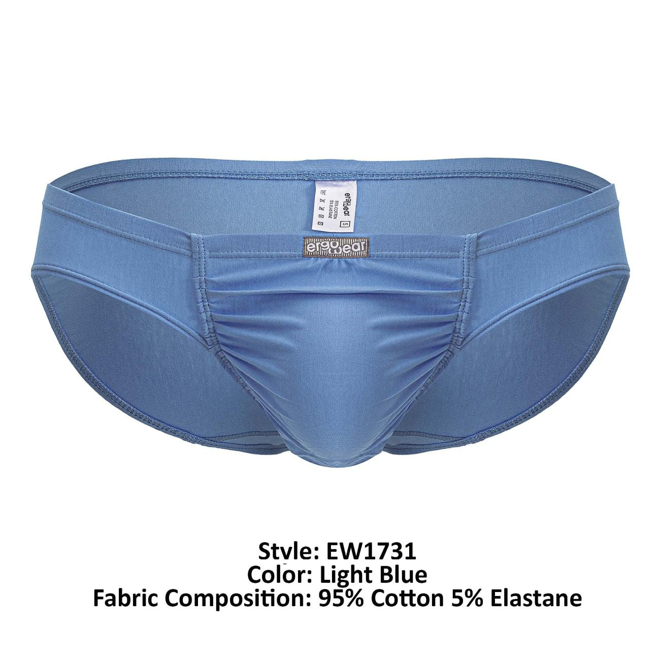 ErgoWear EW1731 FEEL GR8 Cotton Bikini Color Light Blue - DealByEthan.gay loves ErgoWear