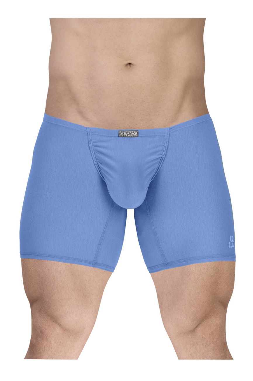 ErgoWear EW1733 FEEL GR8 Cotton Boxer Briefs Color Light Blue - DealByEthan.gay loves ErgoWear