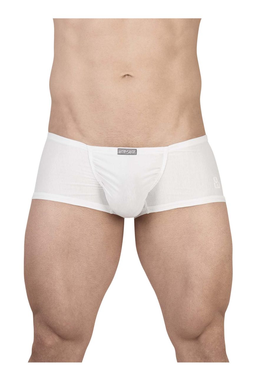 ErgoWear EW1736 FEEL GR8 Cotton Trunks Color White - DealByEthan.gay loves ErgoWear