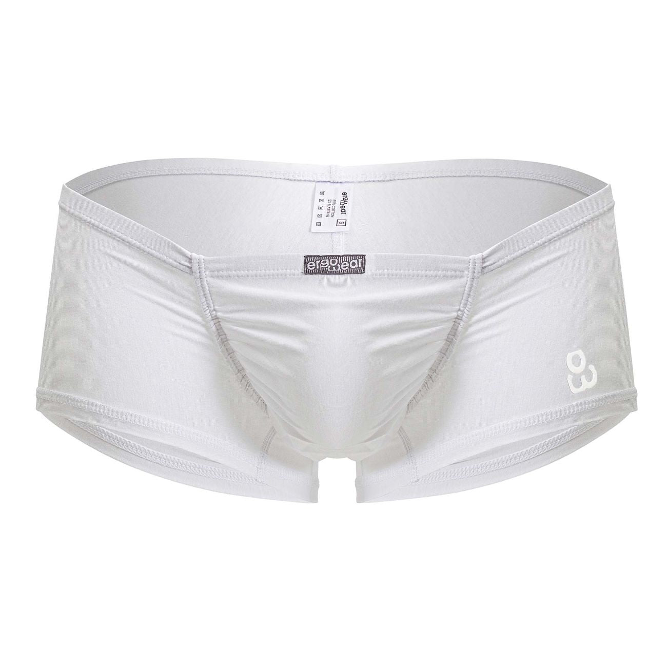 ErgoWear EW1736 FEEL GR8 Cotton Trunks Color White - DealByEthan.gay loves ErgoWear
