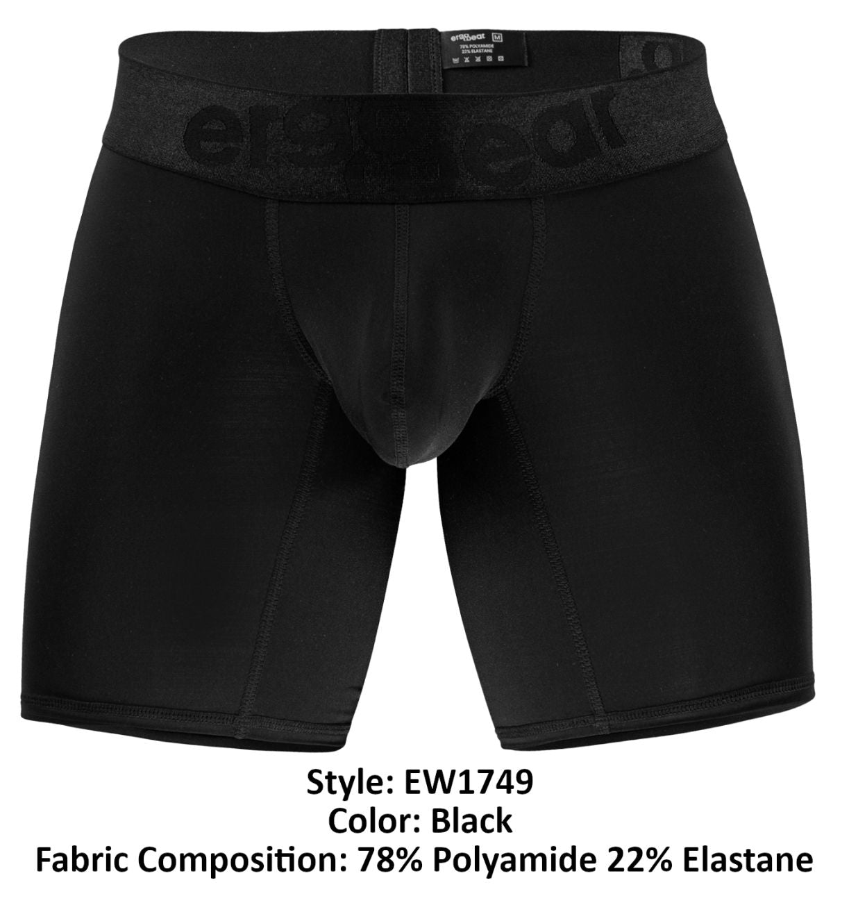 ErgoWear EW1749 MAX BOLD Boxer Briefs Color Black - DealByEthan.gay loves ErgoWear