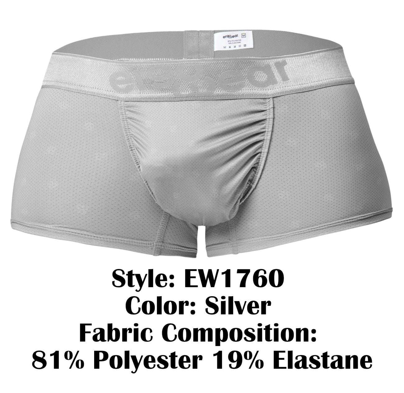 ErgoWear EW1760 FEEL SE Badehose Farbe Silber